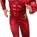 Rubie's Men's DC: The Flash Movie Deluxe Costume Jumpsuit and Mask, As Shown, Medium (Red, M)