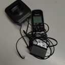 Panasonic Compact Cordless Phone with DECT 6.0, 1.6" Amber LCD and Illuminated HS Keypad, Call Block, Caller ID, Multiple Display Languages - 1 Handset - KX-TGB810S (Black/Silver)