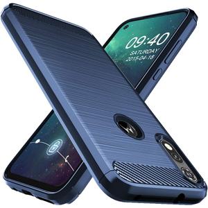 Osophter for Moto E 2020 Case,Moto XT2052-1 Case Shock-Absorption Flexible TPU Rubber Protective Phone Cover for Motorola Moto E(2020)(Blue)