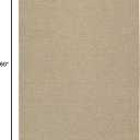 Garland Rug Town Square Beige Tan 3' x 5' Non Slip Area Rug for Living Rooms & Hallways, Stylish & Durable for High-Traffic Areas
