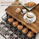 Coffee Pod Holder for K Cup Holder Drawer, 72 Capacity Coffee Pod Organizer K Cup Storage 2 Tier Pods Drawer Organizer Sliding Baskets for Coffee Station Counter, Black