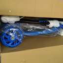 ZIFFY Multicolor 3 Wheel Scooter for Kids 3-5, Toddler Kick Scooters with LED Light-Up Wheels for Boys and Girls, 5 Adjustable Height and Lean-to-Steer Design, Support up to 110 lbs by JOVA (Blue)