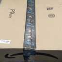 Artoid Mode Snowman Let It Snow Snowflake Christmas Kitchen Mats Set of 2, Winter Home Decor Low-Profile Kitchen Rugs for Floor - 17x29 and 17x47 Inch (Red)