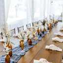 12Pack Dusty Blue Cheesecloth Table Runner 10Ft Gauze Table Runner Blue Cheese Cloth Table Runners Long Sheer Fabric Tablerunners for Wedding Party Bridal Shower Thanksgiving Christmas