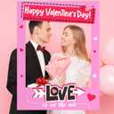 Beeveer 32 x 24 Inch Photo Booth Selfie Frame Prop Booth for Birthday Event Parties Large Blank DIY Cutout Props for Funny Decoration Christmas, Holiday Supplies