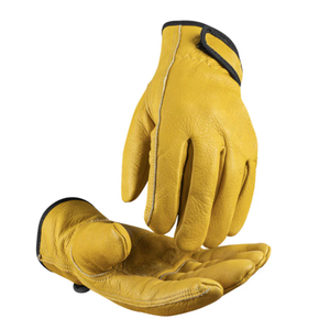 toolant Winter Leather Work Gloves, Warm 3M Thinsulate Lining for Cold Weather Work, Thermal Insulated Gloves (X-Large, Yellow - Winter Version (1 Pair))