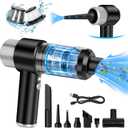 Handheld Car Vacuum Cleaner - 15000Pa High Power Portable Vacuum, Mini Car Vacuum Cordless with LED Light, Vacuum Cleaners for Home, Office, Pet Hair (Black)