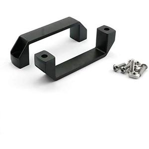 PZRT 2-Pack Black Aluminium Alloy Handle Rectangular Industrial Pull Handle for 20 Series Aluminum Extrusion Profile Accessories 90mm