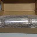 A-KARCK 2.5" Inlet Exhaust Resonator, 2.5" Inlet 2.5" Outlet 11.5" Overall Length Muffler Resonator Stainless Steel Polished