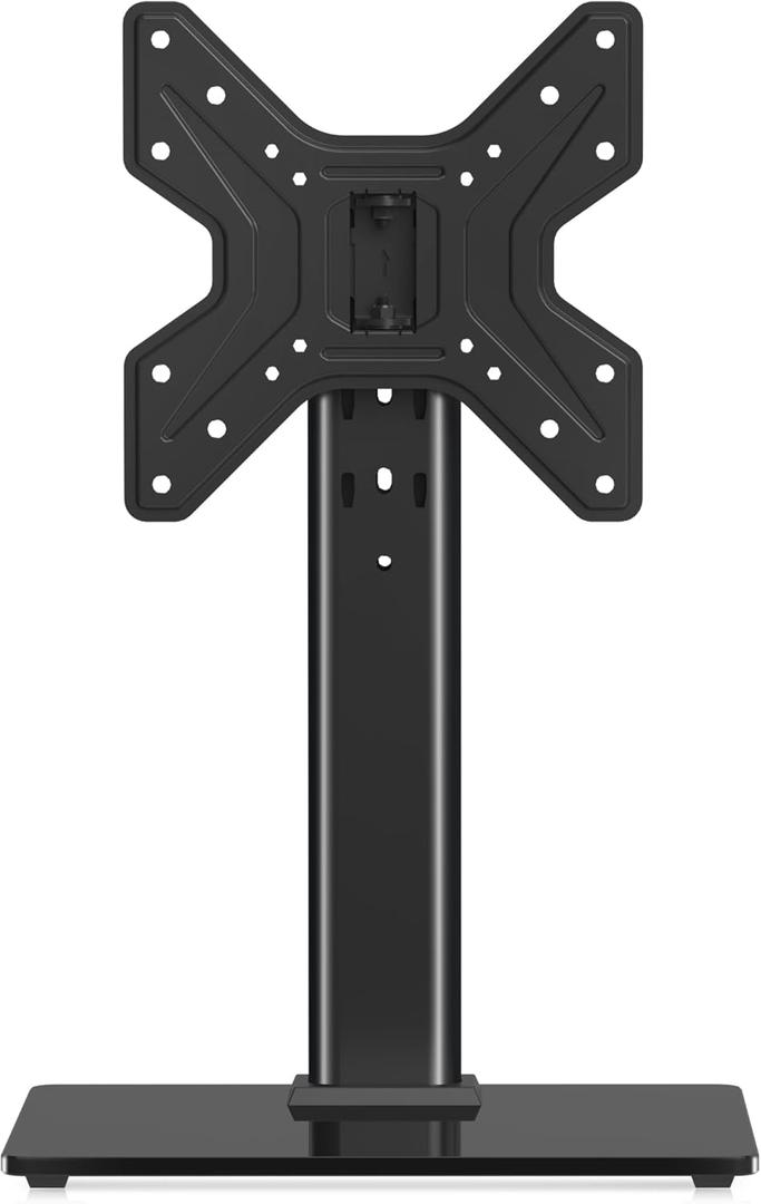 XINLEI Universal Swivel TV Stand Base Table Top TV Stand for 17-43 Inch TVs Height Adjustable Monitor Mount Stand, Holds up to 88lbs, Max VESA 200x200mm, TS205