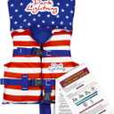 Dark Lightning USCG Approved Infant Life Jacket 0-30 lbs, Swim Vest for Baby/Toddlers 1-3 Year Old 20-30 lbs,Toddler Floaties for Pool Swimming,Boating,Beach,Puddle
