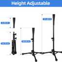 Baseball Tee For Kids, Easy Adjustable Batting Tee From 20.85 to 31.30 Inches. Foldable and Stable Baseball Tees for Hitting with Portable Bag. Softball Tee for Children Aged 3-10 Baseball Training.