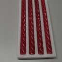 10 Inch Burgundy Red Spiral Taper Candles, 4 Pack Unscented Dripless Long Burning Time Glossy Candlesticks for Dinner Party, Wedding Shower and Home Decoration (Burgundy)