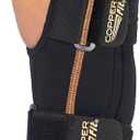 Copper Fit Unisex Adult Fingerless Rapid Relief Adjustable Wrist Wrap with Ice Pack or Heat Therapy, Black, Adjustable