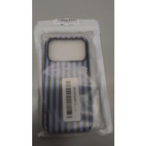 Magnetic for iPhone 17 Pro Case Cute Stripes Phone Case, Shockproof Slim TPU and Hard PC Protective Phone Cover Compatible with MagSafe Designed for Women Girls, Green and Blue