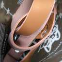 Leather Dog Doorbells for Door Knob, Adjustable Brass Potty Training Bells for Puppy to Go Outside, Easy Dog Door Bell for Potty Training