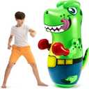 JOYIN Inflatable T-Rex Dinosaur Bopper 47 Inches, Bop Bag Inflatable Punching Toy, Kids Punching Bag with Bounce-Back Action