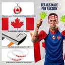 2 x 2026 World Cup Fan Accessories Kit, 7 PCS World Soccer Sport Cup Gear Set, World Cup Merchandise for Soccer Party Decorations, Stadium Events, Watch Party, Home Cheering