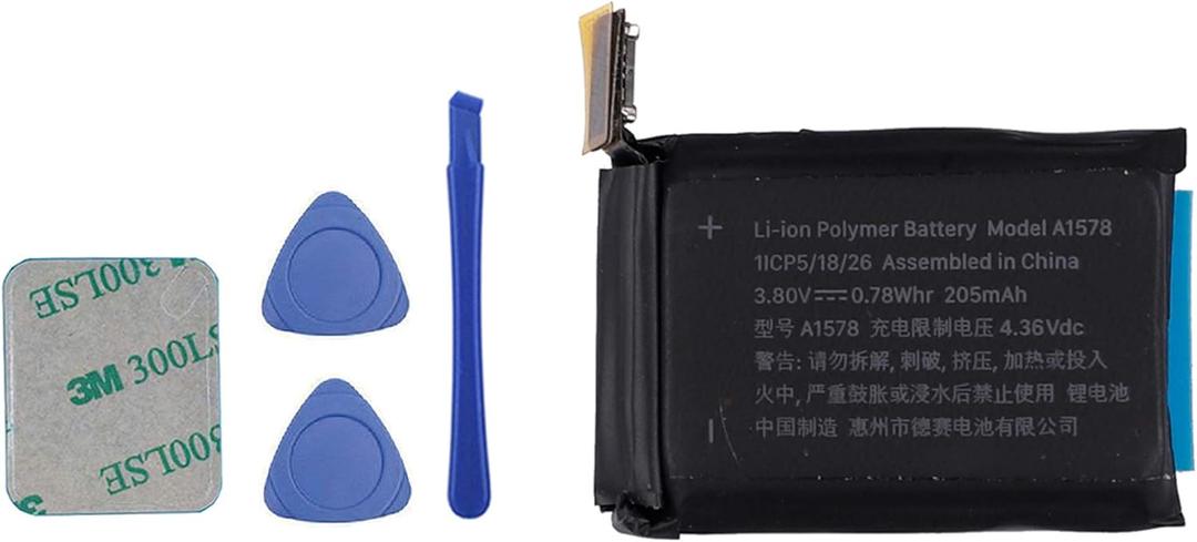 A1578 iwatch Battery Replacement Compatible with Smart Watch 1st 38mm A1553 A1554 MJ2T2LL/A MJ2U2LL/A MJ2V2LL/A MJ2W2LL/A