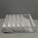 6 Tier Magnetic File Holder, Large Capacity Mesh Hanging Wall Organizer Vertical Magnetic Hanging File Organizer, Magnetic File Folder Holder for File Cabinets, Office, Whiteboard (White)