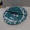 Cat Tunnel - Collapsible 3 Way Quatrefoil Play Toy - Tube Fun for Rabbits, Kittens, and Dogs - Quatrefoil Teal/White