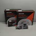 Brake Pads And Rotors Kit Compatible With 2006-2022 Dodge Charger, 2009-2022 Challenger, Rear Automotive Replacement Brake Kits 53021 D1057A-8495 Drilled And Slotted Rotors 320mm(12.6in)
