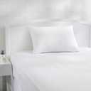 Amazon Basics Queen Pillow Protector with Zipper, 100% Cotton Hypoallergenic, Machine Washable, White, 31 x 21 Inches, Pillows Not Included