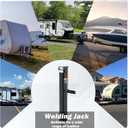YOMILINK 8000 lbs Heavy Duty Trailer Jack, Weld on Square Jack, 28.9" Vertical Travel, Adjustable Drop Leg, 8K Utility Trailers Jack for Yacht, Boat, RV Trailer
