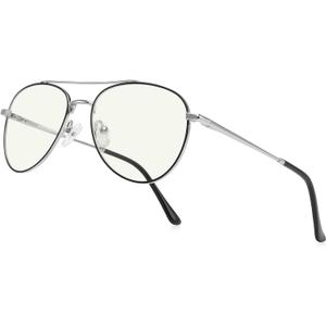 Aviator Reading Glasses for men and Women Blue Light Blocking Lens Spring Temple