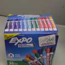 EXPO Low Odor Dry Erase Markers Chisel Tip Assorted Fashion Colors 36 Count for Classroom Office & Home Use