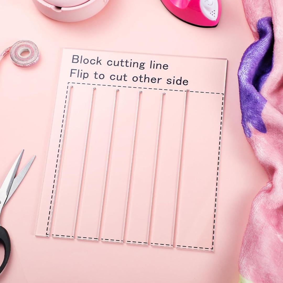 Fuyoooo Fleece Tie Blanket No Sew Template Ruler Rectangle Quilt Supplies for DIY Blanket Making