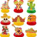 Cinco De Mayo Decorations - Cinco De Mayo Honeycomb for Table Centerpieces | Fiesta Party Decorations for Taco, Mexican Theme Birthday Accessories Party Favors Decor Supplies Indoor Outdoor