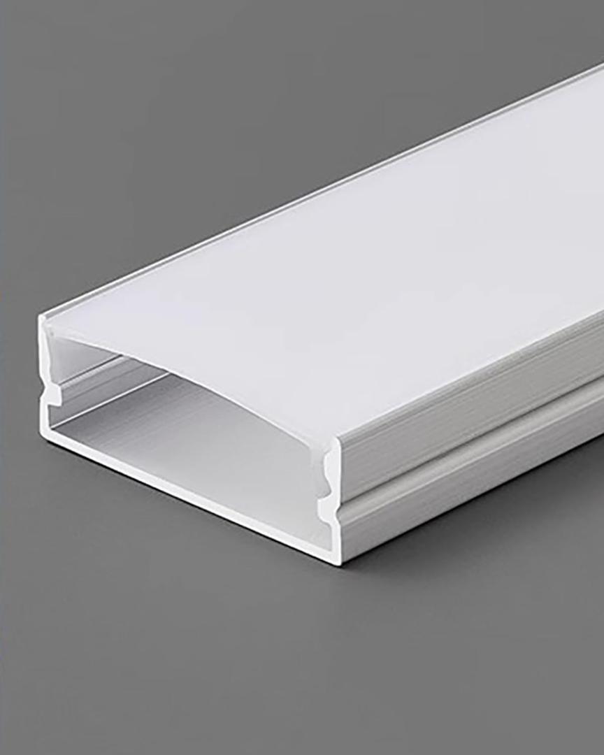 1 5 10 20 Pack 3.3ft/ 1meter U Shape Led Aluminum Channel, Ceiling Lighting Track Rail for Garage Office Living Room, Plaster Led Trim(10 pcs,30x10mm(1 1/8" x3/8"))