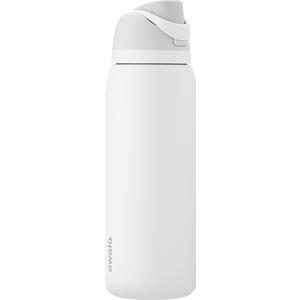 Owala FreeSip Stainless Steel Water Bottle, 40 oz, Shy Marshmallow