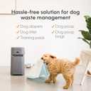 Pet Genie Pail | Dog Waste Disposal System for Outdoor and Indoor Odor Control | Dog Poop Trash can | Includes 1 Square Refill Bag that Lasts up to 2 Months