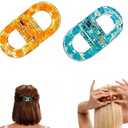 2 Set Magnetic Hair Clips – Strong Hold No-Slip Magnetic Hair Styling Clips, Seamless 2-in-1 Design for Easy Everyday Hairstyles, Gentle on All Hair Types Strong Hold