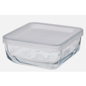 Glass Food Container with 5Lid, Pack of 4