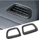 Car Dashboard Air Vent Frame for Honda Pilot 2016-2022/Ridgeline 2017-2023/Passport 2019-2023，Carbon Fiber Center Console Frame Cover Trim Accessories (Carbon Fiber Pattern)