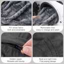 Big Huge Giant Bean Bag Chair for Adults, (No Filler) Bean Bag Chairs in Multiple Sizes and Colors Giant Foam-Filling Required- Machine Washable Covers, Double Stitched Seams (Snow Gray,6FT)