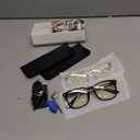 livho High Tech Blue Light Glasses - Advanced Blue Light Blocking Computer Glasses - Screen Fatigue & UV Protection (*B1 Light Black+clear)