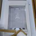 Ideal Pet Products Aluminum Pet Patio Door, Adjustable Height 77-5/8" to 80-3/8", 5" x 7" Flap Size, White