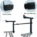 2 Tier Keyboard stand extension Electric Digital Piano Stand keyboard stand tier Adjustable piano stand Metal Black