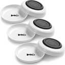 No Spill Cat Bowls, Cat Food Bowl, Anti Whisker Fatigue Healthy Ceramic Cats Dishes Set for Indoor Cats, Shallow Wide Kitten Plates for Food and Water, Non-Slip Silicone Bottom, 6 Pack