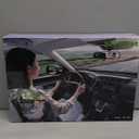 Smart Baby Car Mirror with Lights, Voice Control Safety Car Seat Mirror for Baby Rear Facing Infant with Wide Crystal Clear View, Shatterproof, Fully Assembled, Crash Tested and Certified