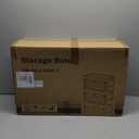 Hooure 4-Tier 88 qt. Collapsible Storage Bins Stackable Plastic Organizers in White with Lids and Wheels for Home, Kitchen