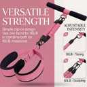 Pedal Resistance Band with Handles, 2026 Upgraded 2-Level Resistance Sit Up Exercise Equipment for Abs, Core, Arms, Legs & Glutes, Portable Home Exercise Bands with Storage Bag