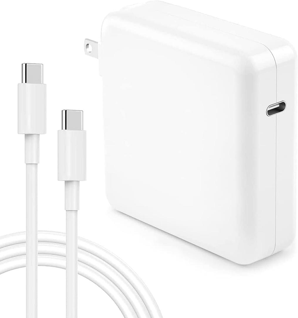 MacBook Pro Charger for MacBook Air USB C Laptop Charger for Mac Book 13/14/15/16 inch, 2024/2023/2022/2021/2020, M1/M2/M3 Computer, 96W Chargers Block for USBC Device, Included Type C Cable