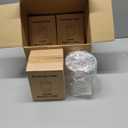VZZNN 4 Pack Candy and Jars with Lids for Office Desk, Plastic Cookie Storage Jar for Kitchen Counter, Plastic Apothecary Jar for Cotton Swabs, Balls, Cotton Pads (1400ml)