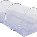 CMINGJ Portable Mosquito Net Foldable Pop-Up Travel Mosquito Net for Bed Free Installation-Suitable for Baby Adults Bedroom, Camping, nap, Patio (Large-Side Zipper(White net))