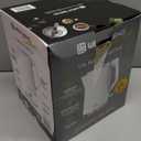 West Bend Timeless Electric Kettle Cordless Serving Features Stainless Steel Interior Boil Dry Protection and Auto Shut Off, 1.5-Liter, White/Gold